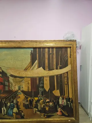 Pintura al óleo antigua