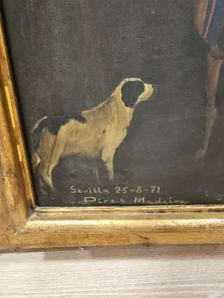 Pintura al óleo antigua