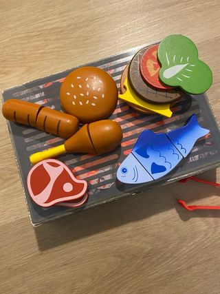 Juego Barbacoa Madera Montessori