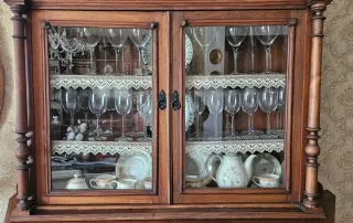 ⚜️Alacena Antigua Madera y Cristal⚜️