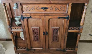 ⚜️Alacena Antigua Madera y Cristal⚜️