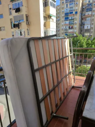 Somier láminas madera 135 + 4 patas