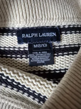 Jersey Rayas Ralph Lauren 8-10 años