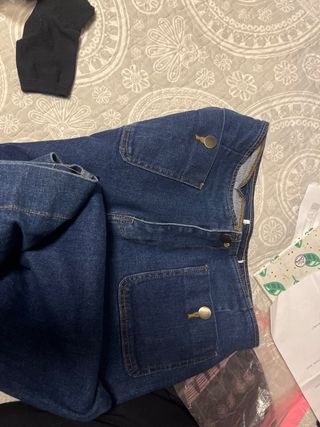 Pantalón ancho denim