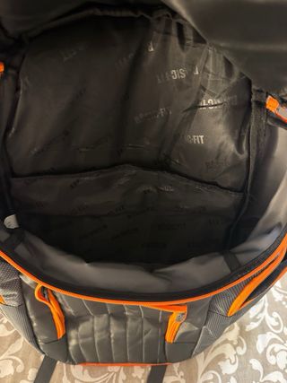 Mochila BASIC-FIT gris y naranja