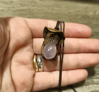 Ciondolo Folletto Quarzo Rosa