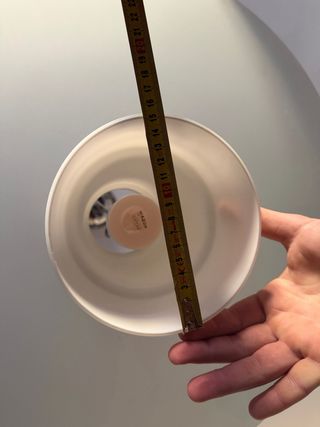 Lámpara de salón blanca