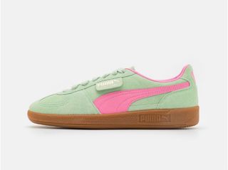 Zapatillas Puma Palermo Verde y Rosa talla 35.