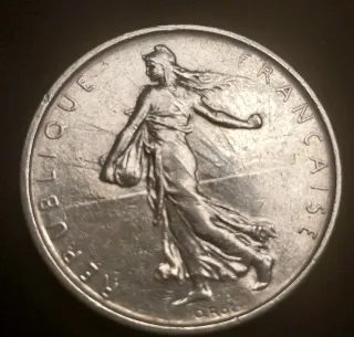 monedas Francia plata Ceres/Semeuse