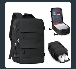 Lote 4 Mochilas Verde, azul, negro y gris