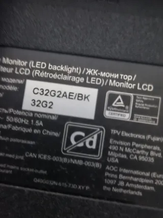 Monitor Curvo Gaming AOC