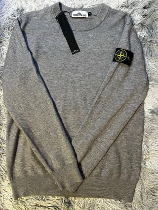 Sudadera Stone Island Gris Talla M