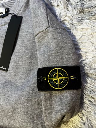 Sudadera Stone Island Gris Talla M