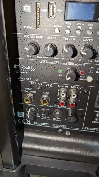 Ibiza - PORT10VHF-BT Altavoz portátil 10"/500W