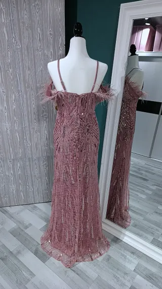 Vestido de fiesta largo con lentejuelas