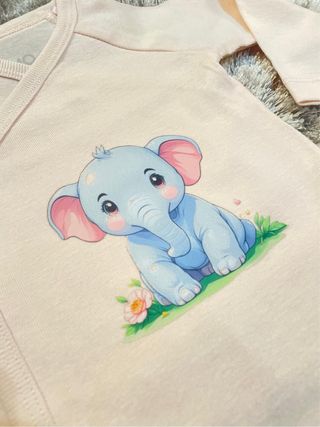 Body Bebé Menina Rosa Cruzado