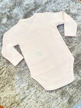 Body Bebé Menina Rosa Cruzado