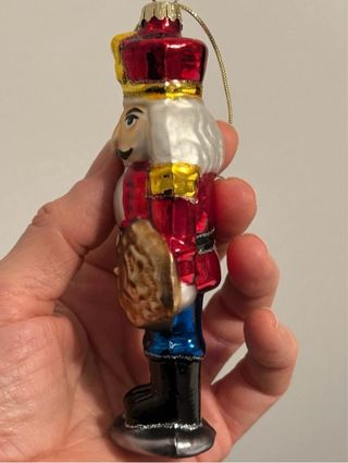 Ornamento Schiaccianoci Vetro Soffiato