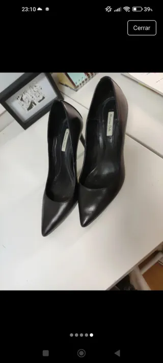 Zapatos de tacón negros Massimo Dutti