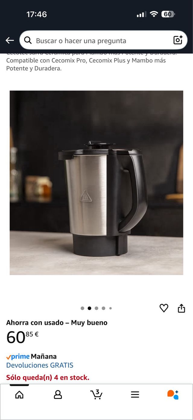 Jarra Cecotec Mambo Revestimiento Cerámico