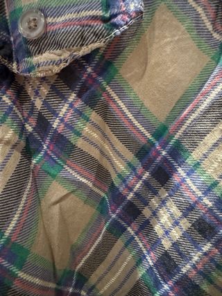 Camisa cuadros manga larga