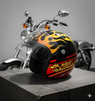 Casco Harley Davidson Original Sin Uso
