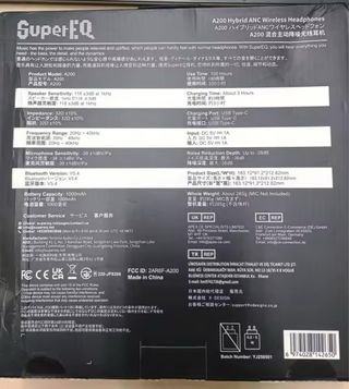 Oneodio SuperEQ A200 Auriculares Inalámbricos ANC