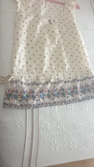 Camisa blanca estampada