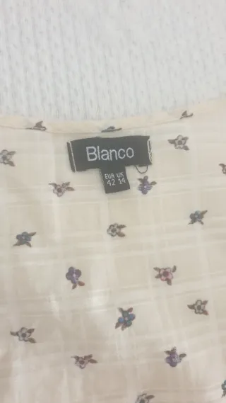 Camisa blanca estampada