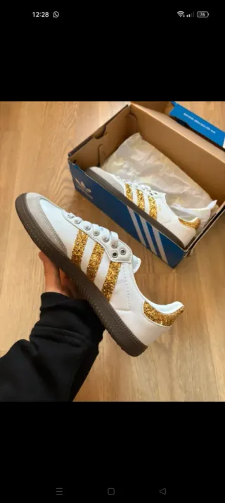 Adidas Samba OG glitter shine Dorado Purpurina