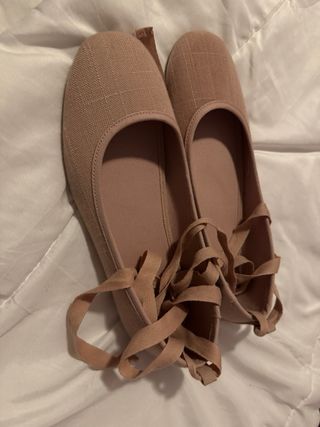 Conjunto comunión niña blanco y rosa palo