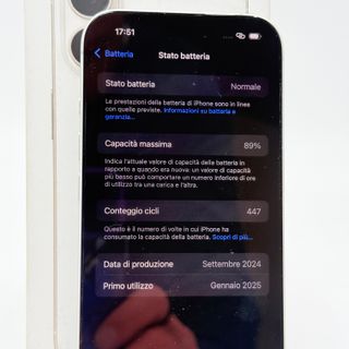 APPLE iPhone 16 128GB A18 Bianco/White Smartphone