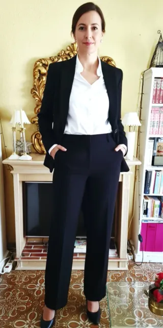 Pantalón CLOTOLO talle alto negro