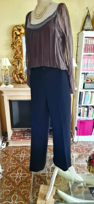 Pantalón CLOTOLO talle alto negro