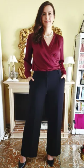 Pantalón CLOTOLO talle alto negro