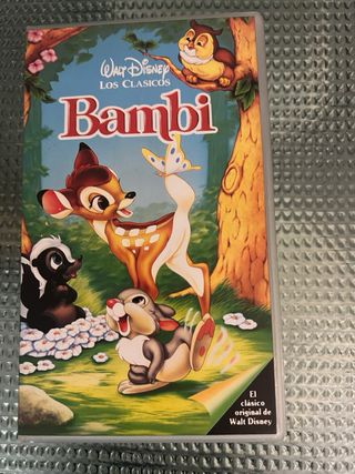 Pelis VHS:Indiana Jones, Bambi, genio y figura...