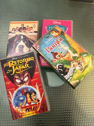 Pelis VHS:Indiana Jones, Bambi, genio y figura...