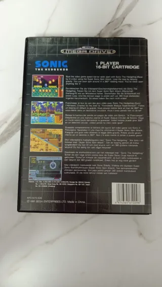 Juego Sega Mega Drive Sonic The Hedgehog