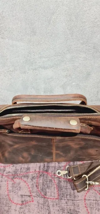 Maletín/bolsa de hombro Kattee de cuero