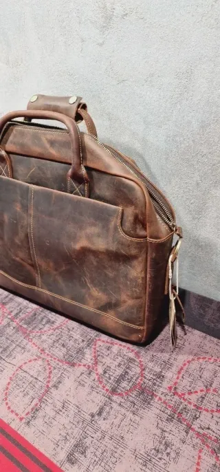 Maletín/bolsa de hombro Kattee de cuero