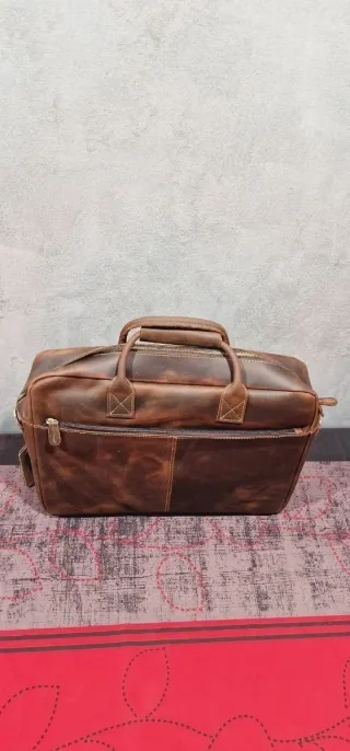 Maletín/bolsa de hombro Kattee de cuero NUEVO 133B