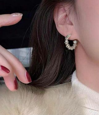 Pendientes Aros Plateados Elegantes