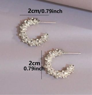 Pendientes Aros Plateados Elegantes