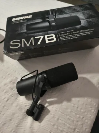 SHURE SM7B + TNT DM2 amplificador