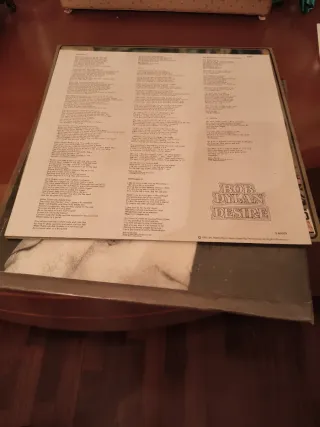 Vinilo LP Bob Dylan Desire CBS