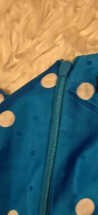 Blusa azul lunares talla L