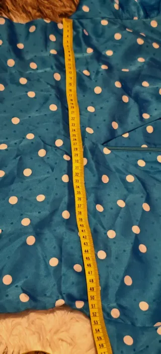 Blusa azul lunares talla L