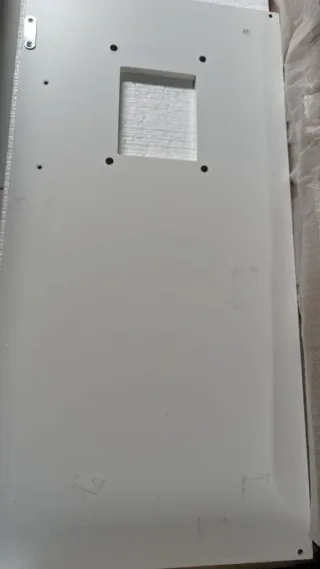 Cocina de juguete, disposición en línea, de madera