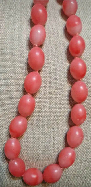 Collana donna perle corallo rosa