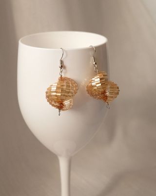 Brincos Espirais Dourado Ondulado